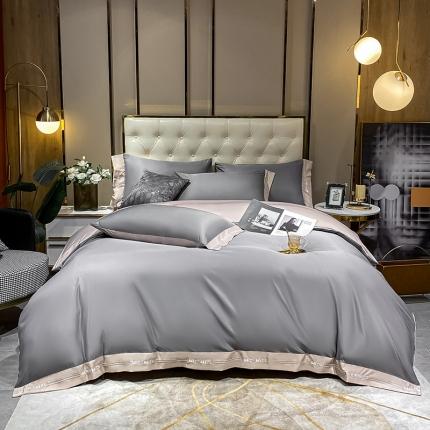 91家纺网 家纺一手货源 找家纺 （总）狂想家 2025新款水洗真丝刺绣四件套-唯爱系列实拍图