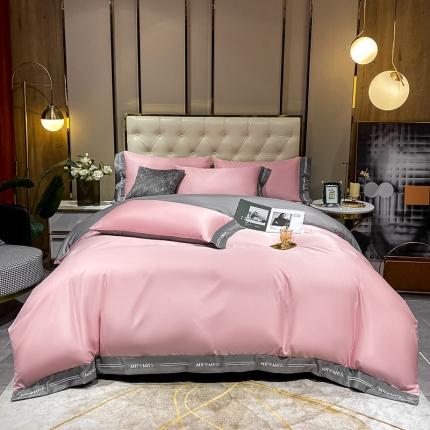 91家纺网 家纺一手货源 找家纺 （总）狂想家 2025新款水洗真丝刺绣四件套-唯爱系列实拍图