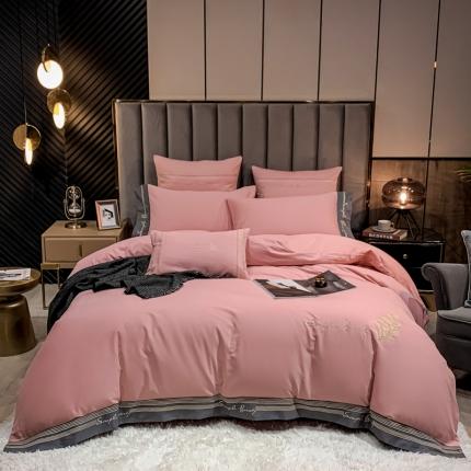 91家纺网 家纺一手货源 找家纺 （总）博纳家纺 2021新款40S全棉磨毛四件套纯棉—赛琳娜