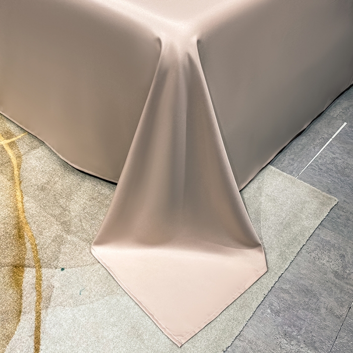 91家纺网 家纺一手货源 找家纺 狂想家 2025新款水洗真丝刺绣四件套-唯爱系列实拍图静谧蓝