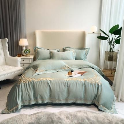 （总）馨蕊2021新款全棉60s双股埃及长绒棉四件套-巴比伦