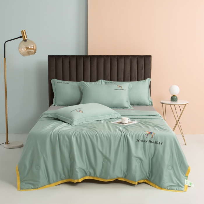 91家纺网 家纺一手货源 找家纺 （总）棉生活 2021新款爱玛系列天丝夏被