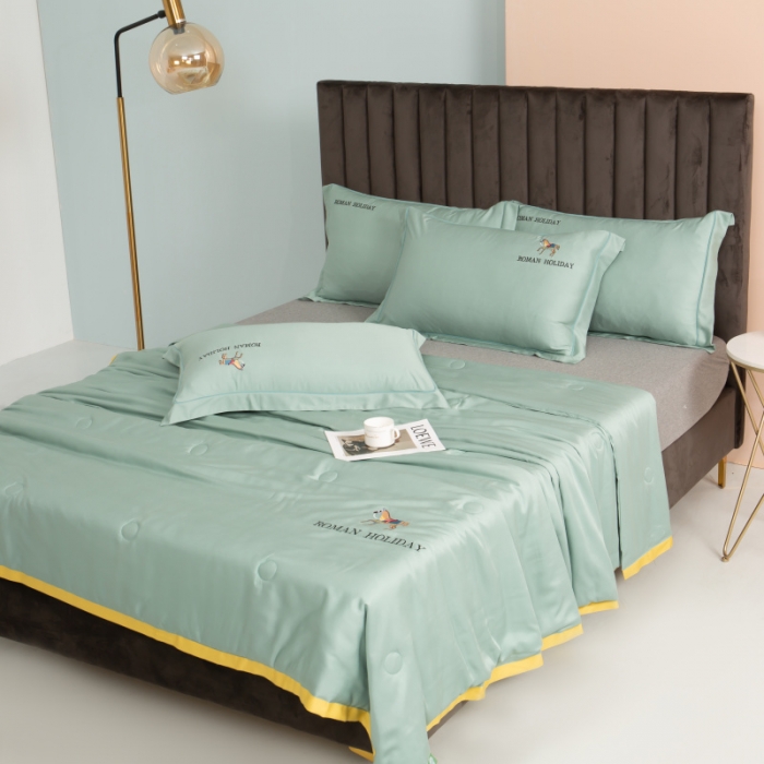 91家纺网 家纺一手货源 找家纺 （总）棉生活 2021新款爱玛系列天丝夏被