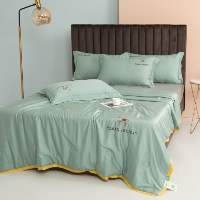 91家纺网 家纺一手货源 找家纺 （总）棉生活 2021新款爱玛系列天丝夏被