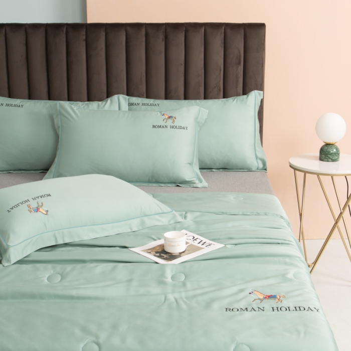 91家纺网 家纺一手货源 找家纺 （总）棉生活 2021新款爱玛系列天丝夏被