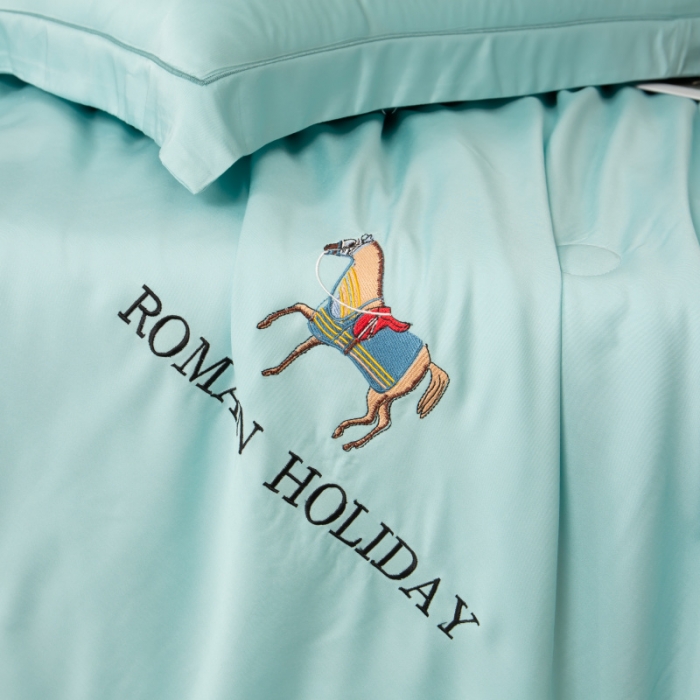 91家纺网 家纺一手货源 找家纺 棉生活 2021新款爱玛系列天丝夏被 天空蓝