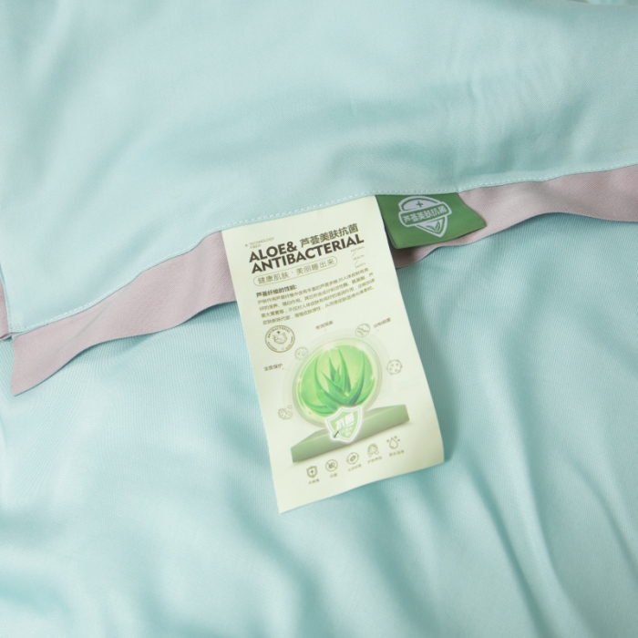 91家纺网 家纺一手货源 找家纺 棉生活 2021新款爱玛系列天丝夏被 天空蓝