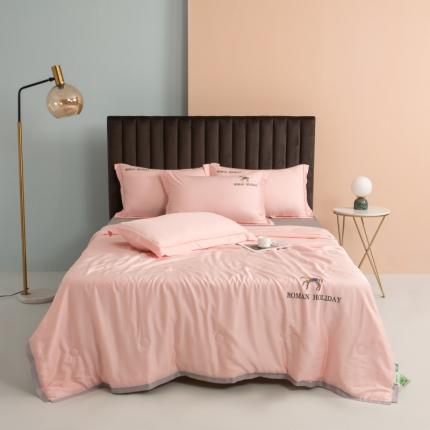 棉生活 2021新款爱玛系列天丝夏被 樱花粉