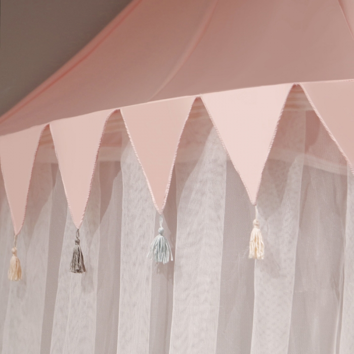 91家纺网 家纺一手货源 找家纺 (总) 乐蔻家纺 2024新款吊顶半圆公主蚊帐