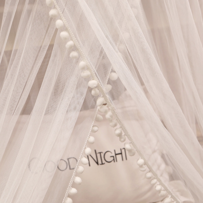 91家纺网 家纺一手货源 找家纺 (总) 乐蔻家纺 2024新款吊顶半圆公主蚊帐