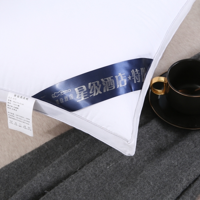 91家纺网 家纺一手货源 找家纺 天意美枕芯2021新款高端星级酒店羽丝绒枕有标款