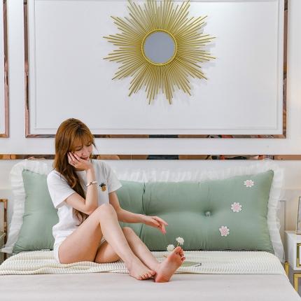 91家纺网 家纺一手货源 找家纺 （总）一兰家纺 2021新款凉感丝床靠背 玛格丽特