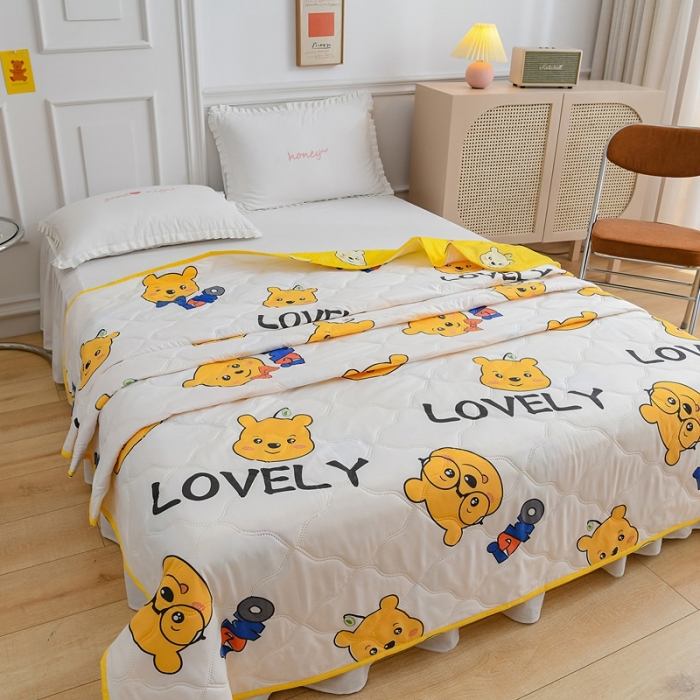 91家纺网 家纺一手货源 找家纺 （总）百花王 2022新款芦荟棉夏凉被