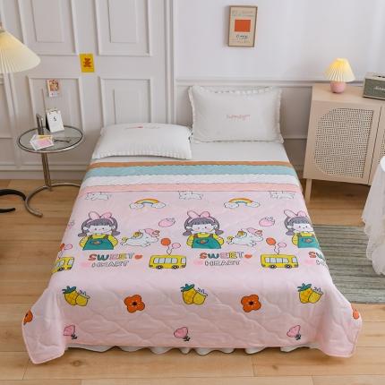 百花王 2021新款芦荟棉夏凉被 彩虹公主