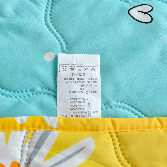 91家纺网 家纺一手货源 找家纺 百花王 2021新款芦荟棉夏凉被 迷迭香菊