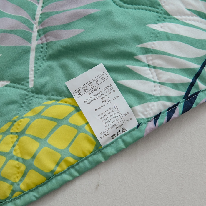 91家纺网 家纺一手货源 找家纺 百花王 2021新款芦荟棉夏凉被 甜菠萝