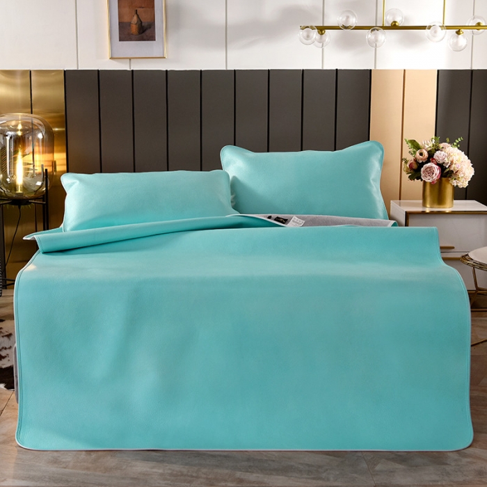 91家纺网 家纺一手货源 找家纺 吾秀 2021新款数码版头层牛皮席 蒂芙尼