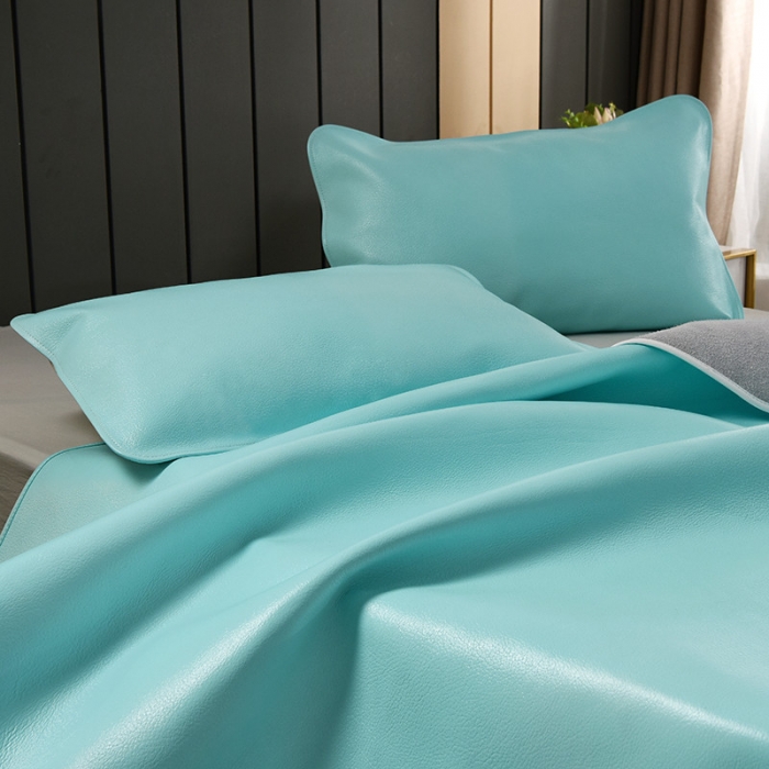 91家纺网 家纺一手货源 找家纺 吾秀 2021新款数码版头层牛皮席 蒂芙尼