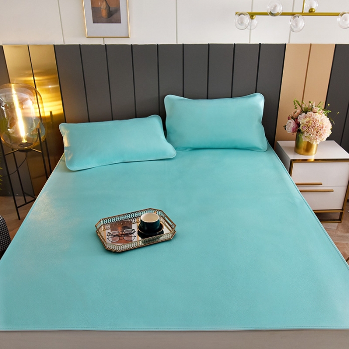 91家纺网 家纺一手货源 找家纺 吾秀 2021新款数码版头层牛皮席 蒂芙尼