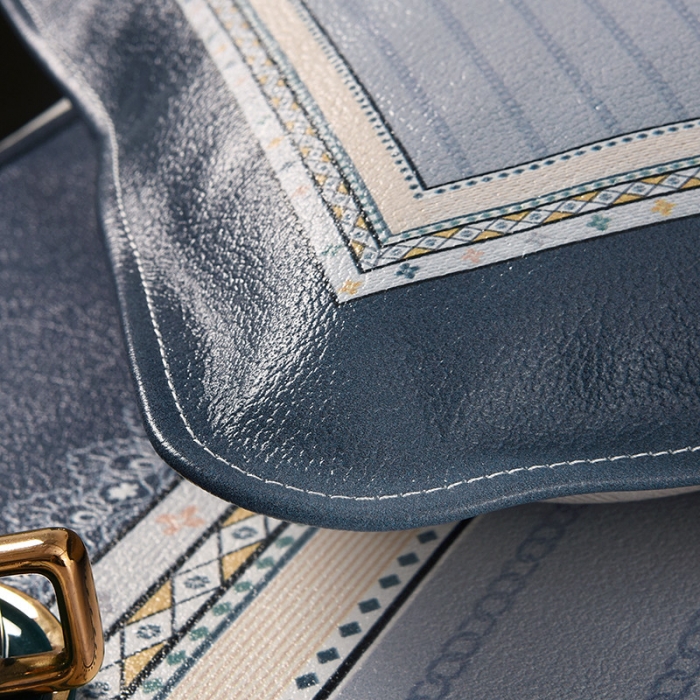 91家纺网 家纺一手货源 找家纺 吾秀 2021新款数码版头层牛皮席 洛琳