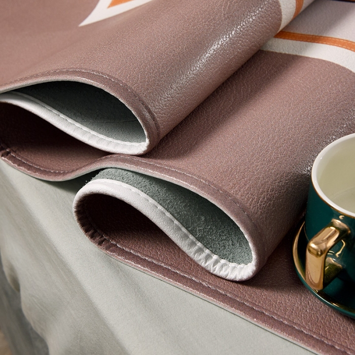 91家纺网 家纺一手货源 找家纺 吾秀 2021新款数码版头层牛皮席 米莎