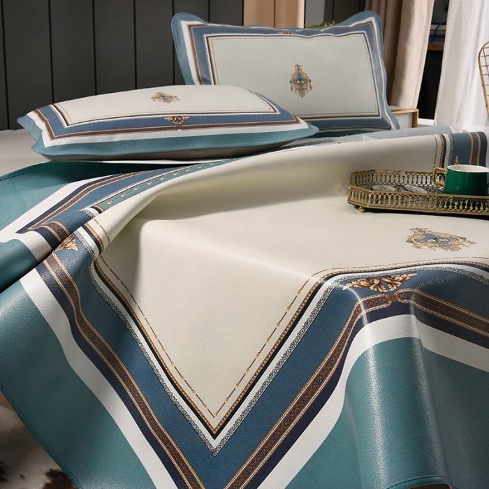 91家纺网 家纺一手货源 找家纺 吾秀 2021新款数码版头层牛皮席 瑞莱