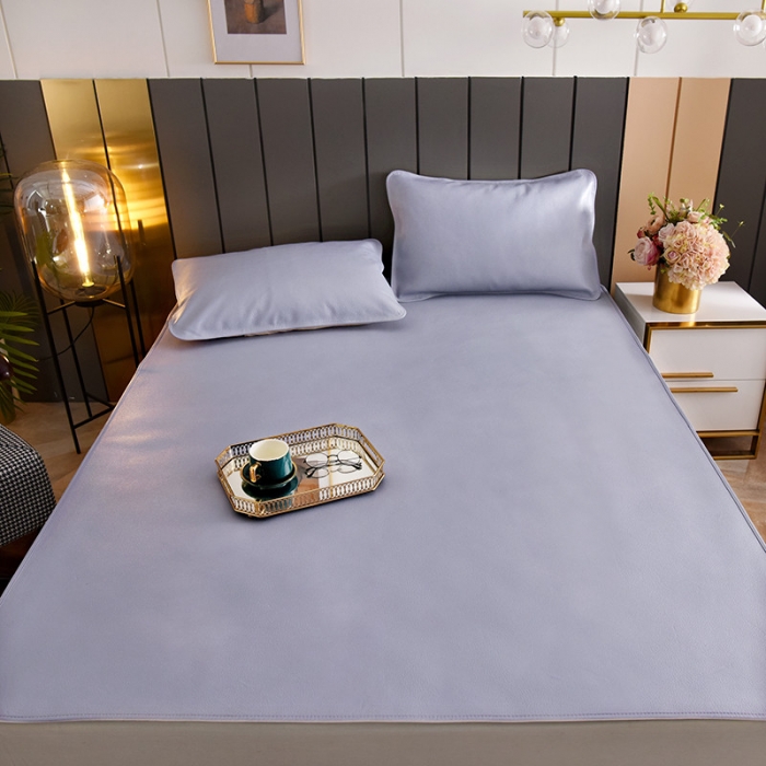 91家纺网 家纺一手货源 找家纺 吾秀 2021新款数码版头层牛皮席 星空灰