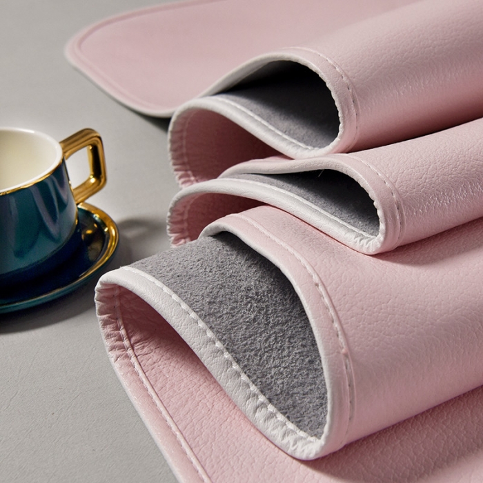 91家纺网 家纺一手货源 找家纺 吾秀 2021新款数码版头层牛皮席 樱花粉