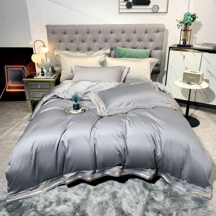 91家纺网 家纺一手货源 找家纺 (总) 凯磊 2021新款兰精天丝四件套优娜