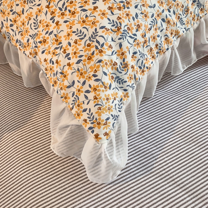 91家纺网 家纺一手货源 找家纺 怡家居 2021新款韩版全棉四件套春谣