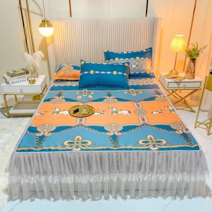 91家纺网 家纺一手货源 找家纺 （总）ds生活馆 凉席冰丝席可水洗冰丝席床裙款冰丝席三件套