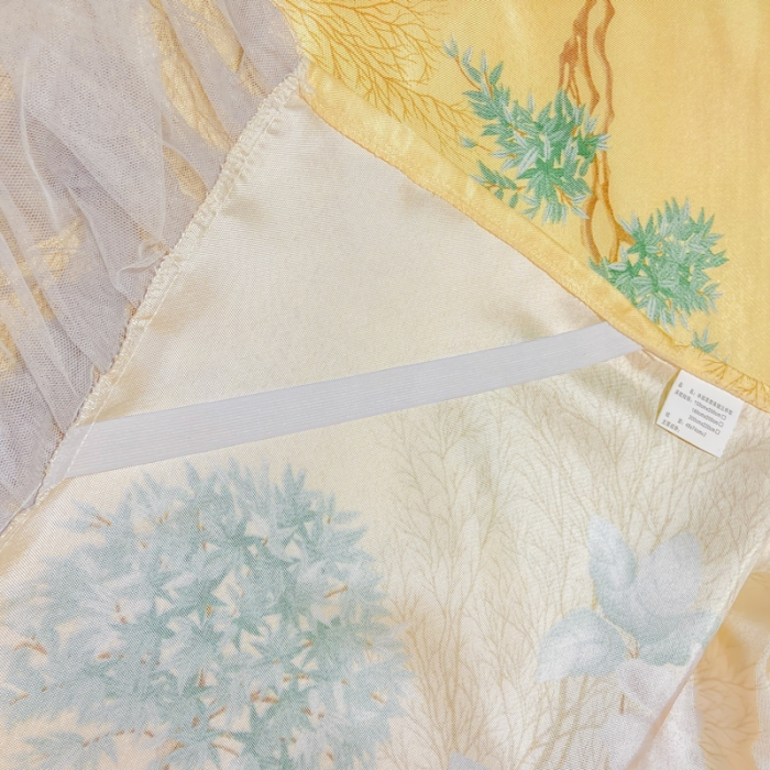 91家纺网 家纺一手货源 找家纺 ds生活馆 凉席冰丝席可水洗冰丝席床裙款冰丝席三件套 梦境黄