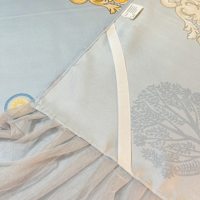 91家纺网 家纺一手货源 找家纺 ds生活馆 凉席冰丝席可水洗冰丝席床裙款冰丝席三件套 慕南枝想