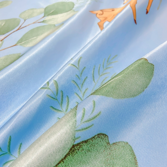 91家纺网 家纺一手货源 找家纺 ds生活馆 凉席冰丝席可水洗冰丝席床裙款冰丝席三件套 森林奇境