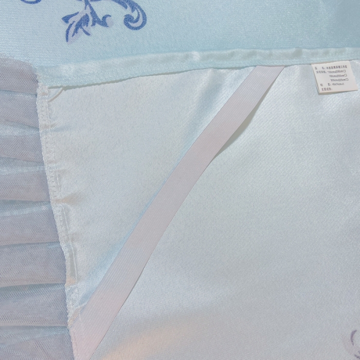 91家纺网 家纺一手货源 找家纺 ds生活馆 凉席冰丝席可水洗冰丝席床裙款冰丝席三件套 悉尼蓝