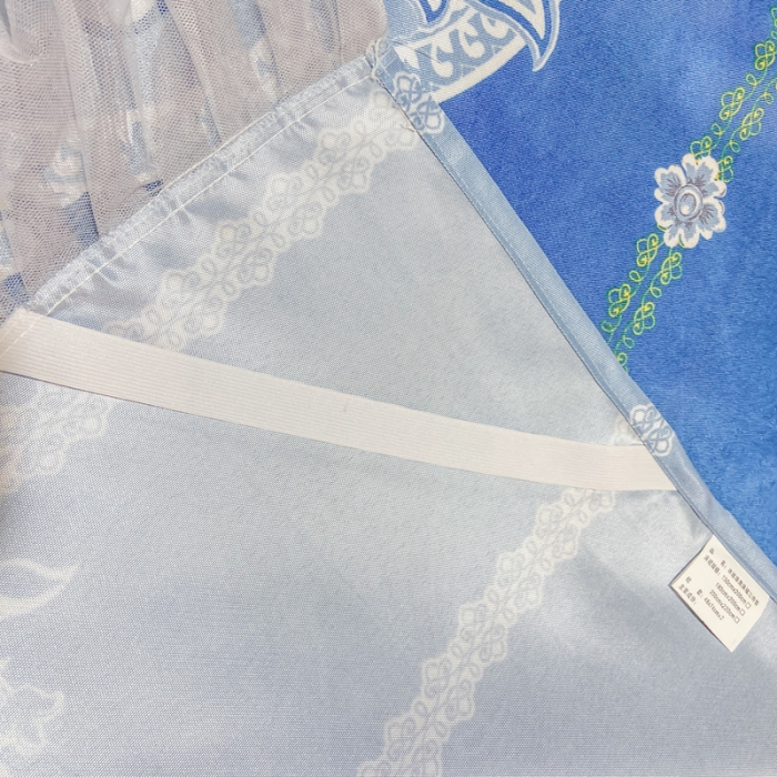 91家纺网 家纺一手货源 找家纺 ds生活馆 凉席冰丝席可水洗冰丝席床裙款冰丝席三件套 雅韵翩然