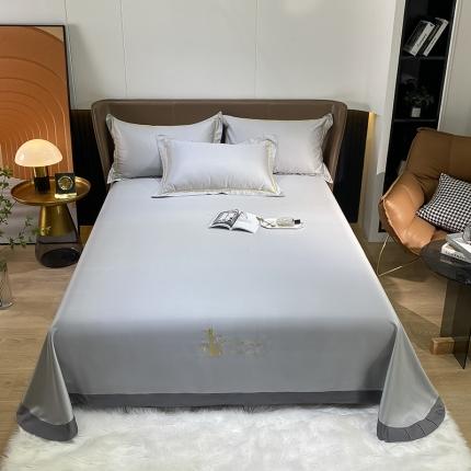 91家纺网 家纺一手货源 找家纺 （总）眠帛家居 2021刺绣竹语天丝凉席冰丝席空调席三件套