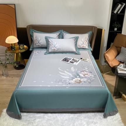 91家纺网 家纺一手货源 找家纺 （总）眠帛家居 2021数码竹语天丝凉席冰丝席空调席三件套