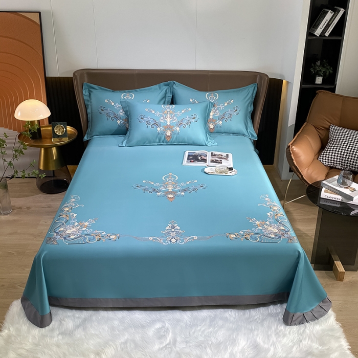 91家纺网 家纺一手货源 找家纺 眠帛家居 2021新款数码竹语天丝凉席三件套 记忆