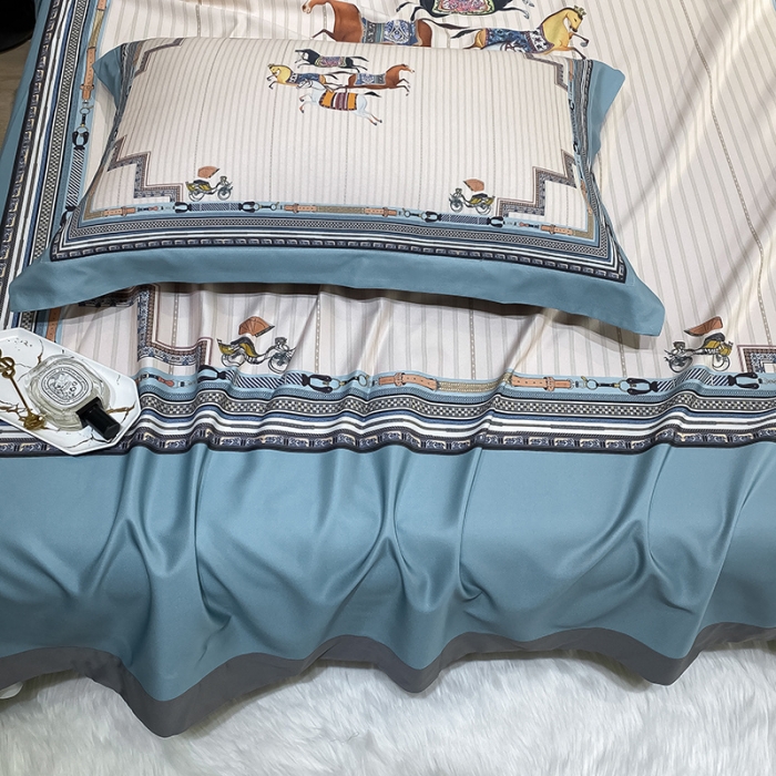 91家纺网 家纺一手货源 找家纺 眠帛家居 2021新款数码竹语天丝凉席三件套 绅品