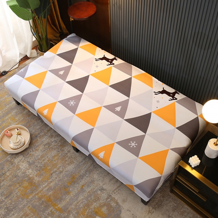 91家纺网 家纺一手货源 找家纺 雅竹 牛奶丝印花沙发床套（无裙边）北欧鹿