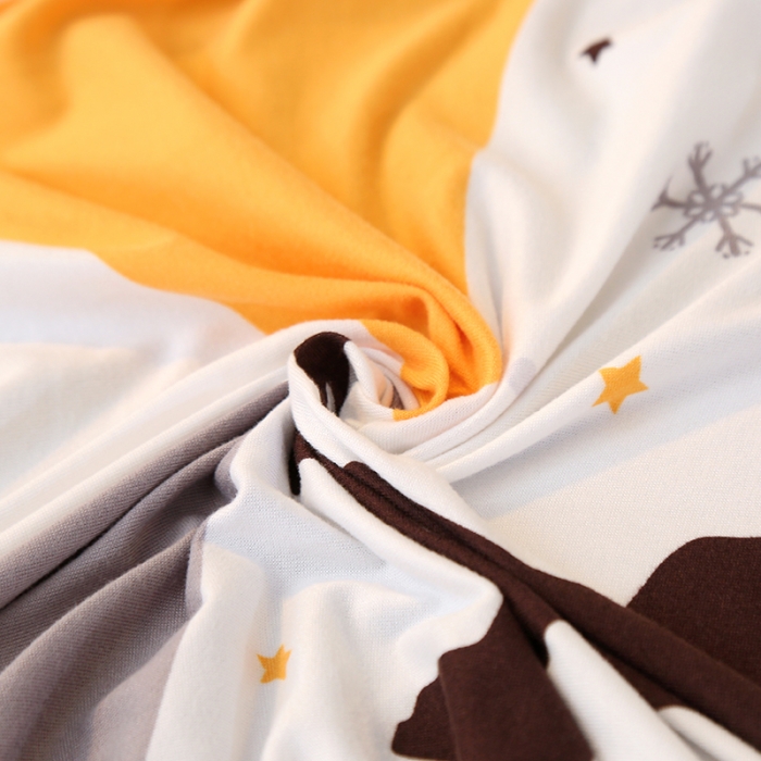 91家纺网 家纺一手货源 找家纺 雅竹 牛奶丝印花沙发床套（无裙边）北欧鹿