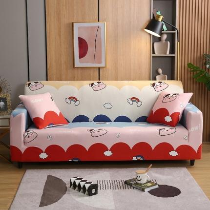 91家纺网 家纺一手货源 找家纺 雅竹 牛奶丝印花沙发套 虹牛