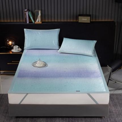 91家纺网 家纺一手货源 找家纺 （总）安哆啦 2021新款全棉宽边冰丝席三件套