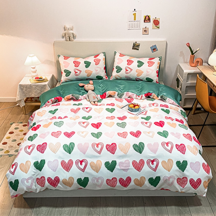 91家纺网 家纺一手货源 找家纺 （总）琪格格纺织 2022新款水洗真丝印花四件套