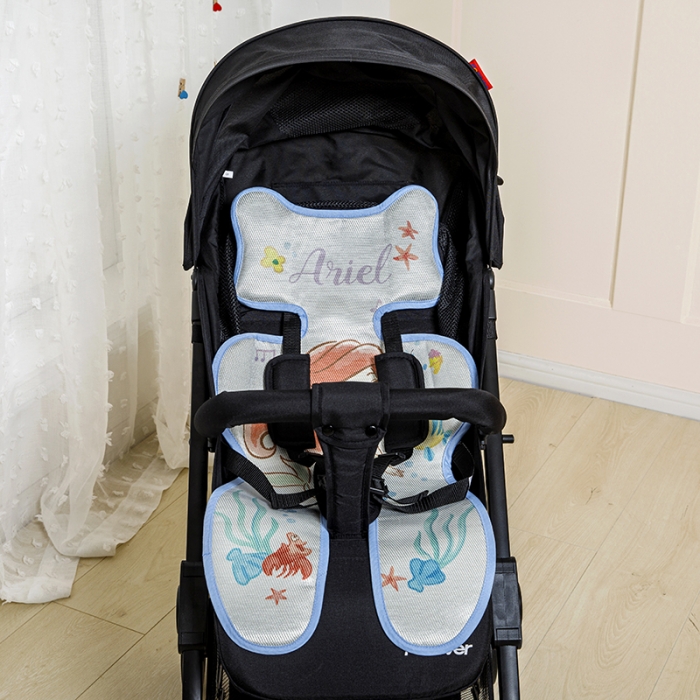 91家纺网 家纺一手货源 找家纺 小芽家居 2024新款推车系列凉垫 人鱼公主