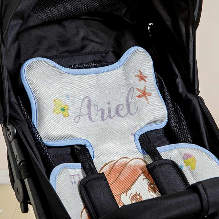 91家纺网 家纺一手货源 找家纺 小芽家居 2024新款推车系列凉垫 人鱼公主