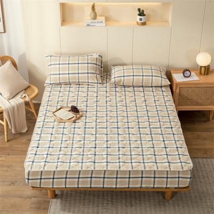 91家纺网 家纺一手货源 找家纺 （总）春皖家纺 2023新款色织夹棉床笠