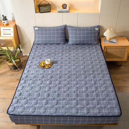 91家纺网 家纺一手货源 找家纺 （总）春皖家纺 2023新款色织夹棉床笠