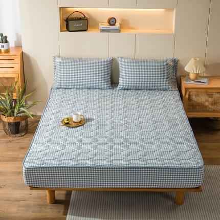 91家纺网 家纺一手货源 找家纺 （总）春皖家纺 2023新款色织夹棉床笠